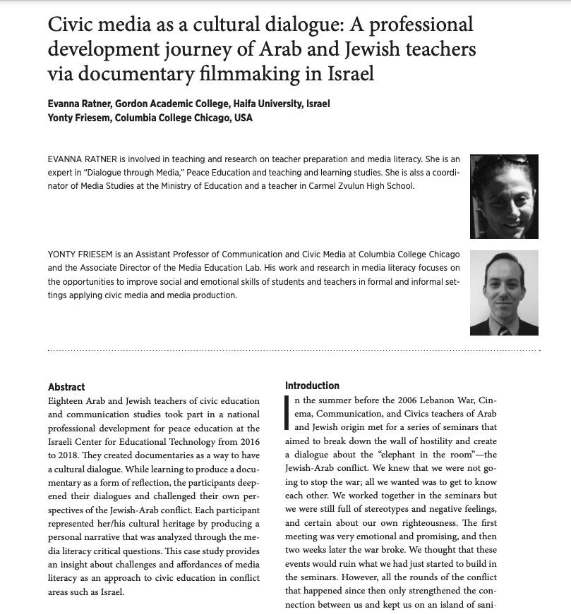 Civic Media as a Cultural Dialogue